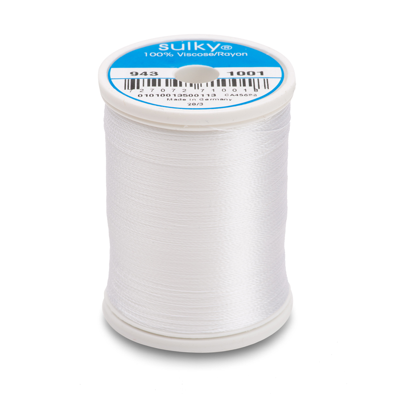 Sulky 40 Wt. Rayon Thread- Bright White - 850 yd. Spool Questions & Answers
