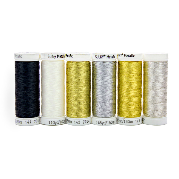 Sulky Original Metallic Thread - 6 Most Popular Colors Sampler - 165 yd. Spools Questions & Answers