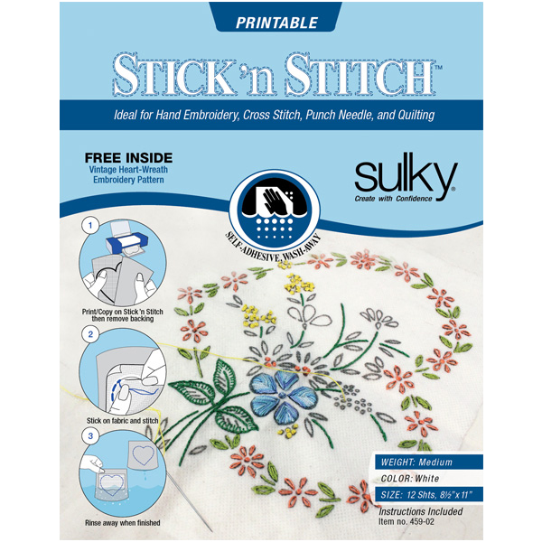 What is the difference between this Stick 'n Stitch™ and Sulky Sticky Fabri-Solvy Stabilizer - White Printable?