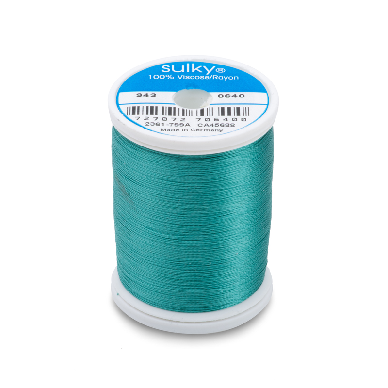 Sulky 40 Wt. Rayon Thread - Medium Aqua - 850 yd. Spool Questions & Answers