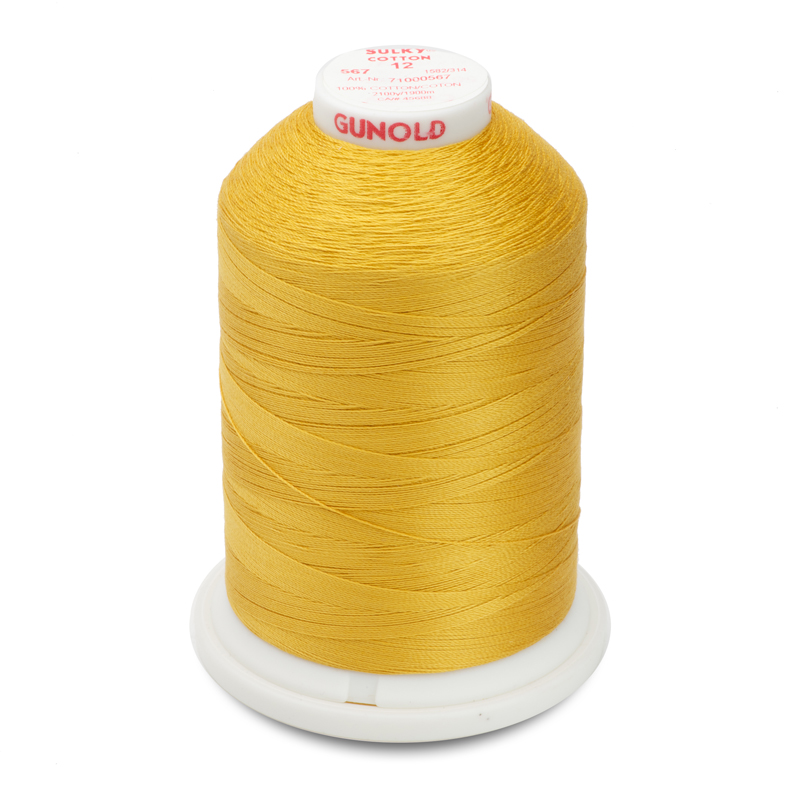 Sulky 12 Wt. Cotton Thread - Butterfly Gold - 2,100 yd. Jumbo Cone Questions & Answers