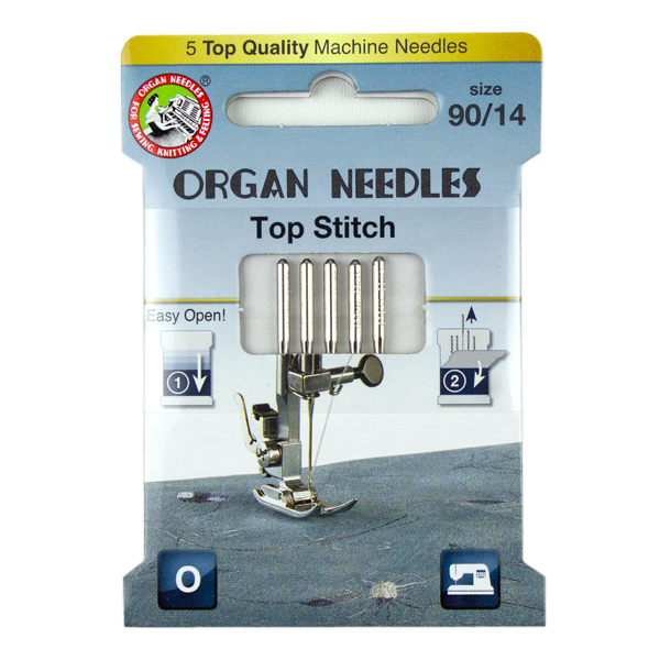 Organ® Needles Top Stitch Size 90/14 - 5 Needles Per Pack Questions & Answers
