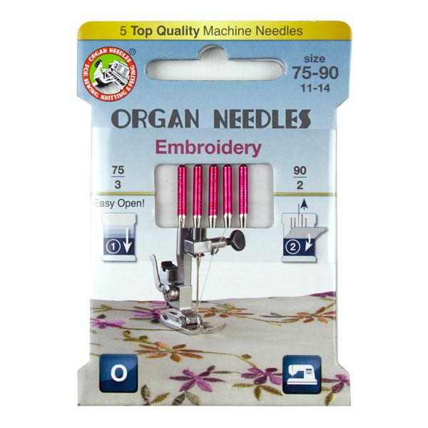 Organ® Needles Embroidery Assortment - 5 Needles Per Pack Questions & Answers