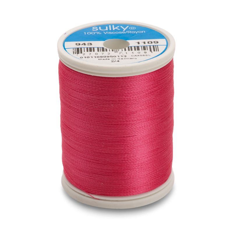 Sulky 40 Wt. Rayon Thread- Hot Pink - 850 yd. Spool Questions & Answers