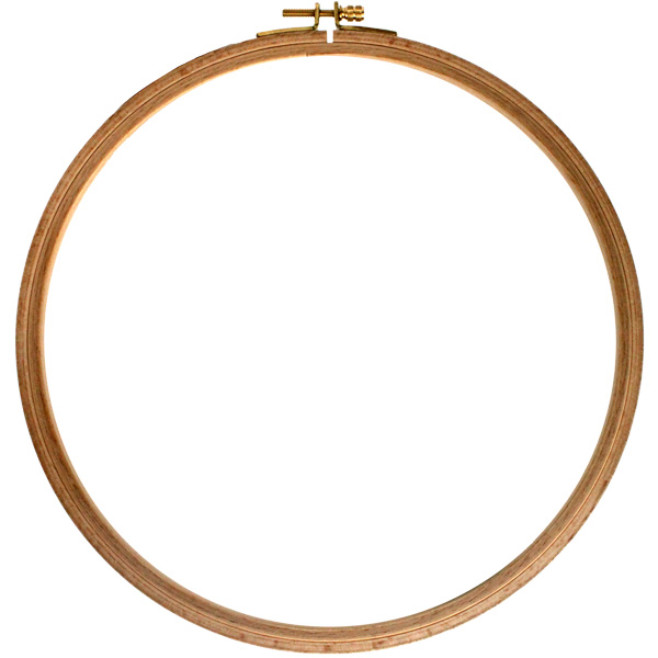 The German Wooden Embroidery Hoop 10" width?  1/4"? 1/2"? 5/8"?  Grabbing surface is important.