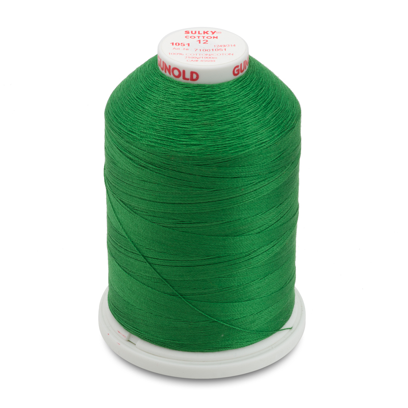 Sulky 12 Wt. Cotton Thread - Christmas Green - 2,100 yd. Jumbo Cone Questions & Answers