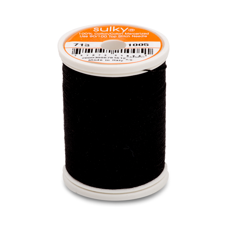 Sulky 12 Wt. Cotton Thread - Black- 300 yd. Spool Questions & Answers
