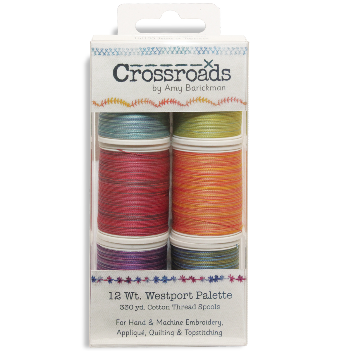 Crossroads By Amy Barickman - Westport Sampler - 12 Wt. Cotton Blendables Thread - 300 yd. Spools Questions & Answers