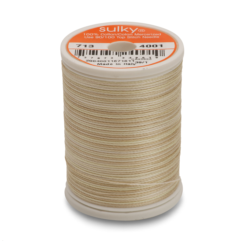 Sulky 12 Wt. Cotton Blendables Thread - Parchment - 300 yd. Spool Questions & Answers
