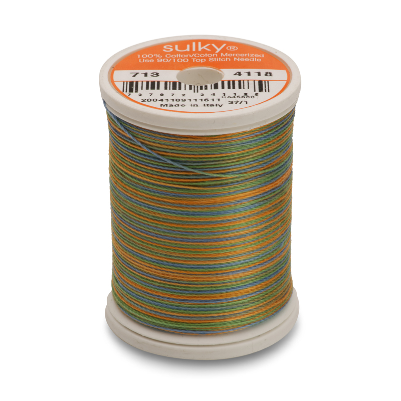 Sulky 12 Wt. Cotton Blendables Thread - Caribbean - 300 yd. Spool Questions & Answers