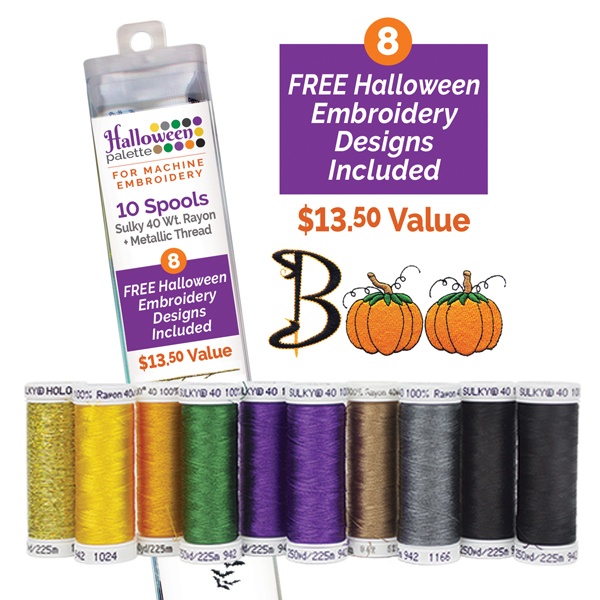 Halloween Palette - For Machine Embroidery - 10 pk. Thread Asst. - 250 Yds. Each Questions & Answers