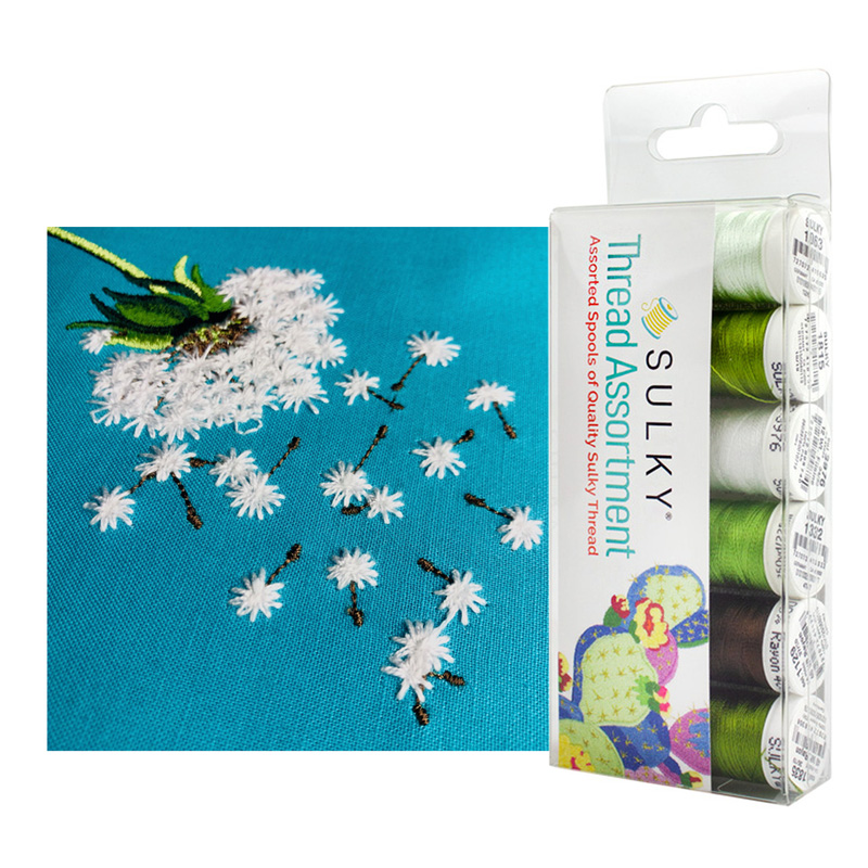What other designs can you use the Flaine thread for besides the dandelion designs?