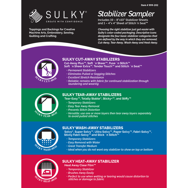 Sulky Stabilizer Sampler Pack Questions & Answers