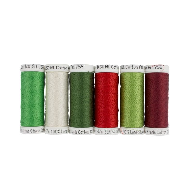 Quilting Holiday Home Palette - 50 Wt. Cotton Thread - 6-pack Questions & Answers