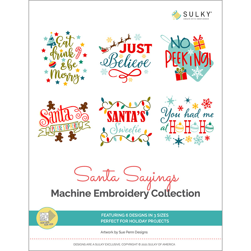 Santa Sayings Machine Embroidery Design Collection Questions & Answers