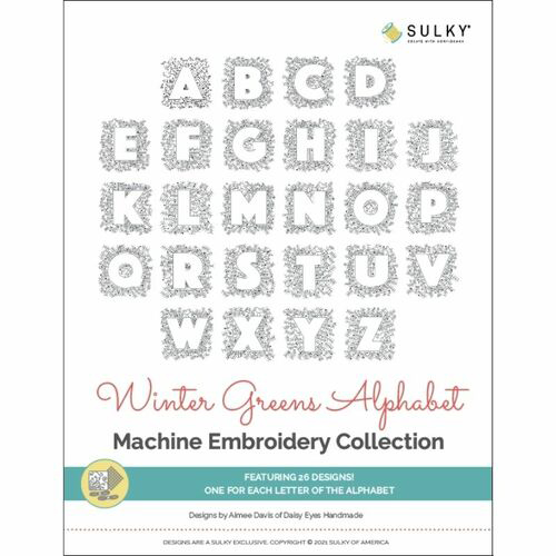 Winter Greens Alphabet Machine Embroidery Design Collection Questions & Answers
