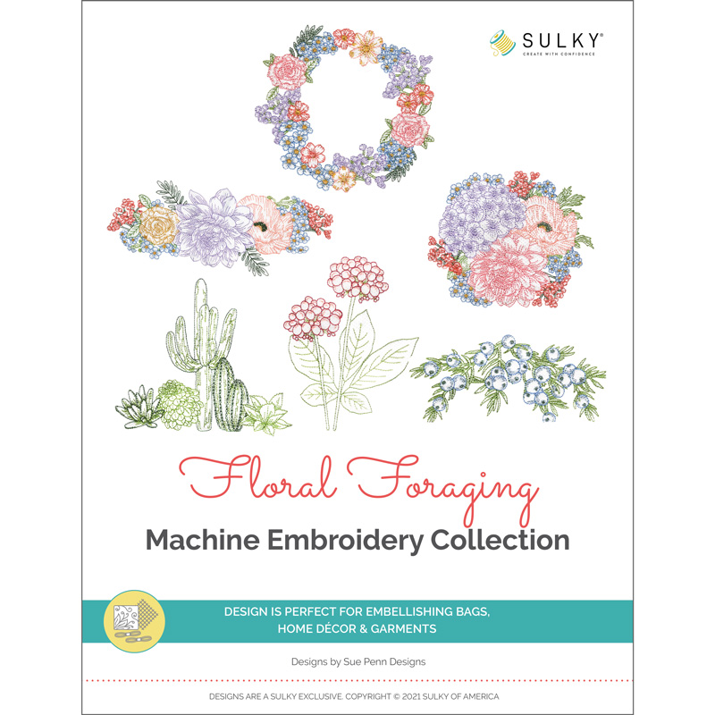 Floral Foraging Machine Embroidery Design Collection - 6 Designs Questions & Answers