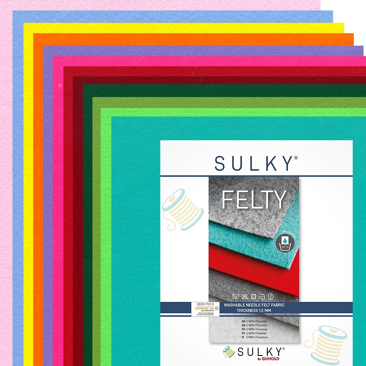 Is sulky felty suitable for hand embroidery?