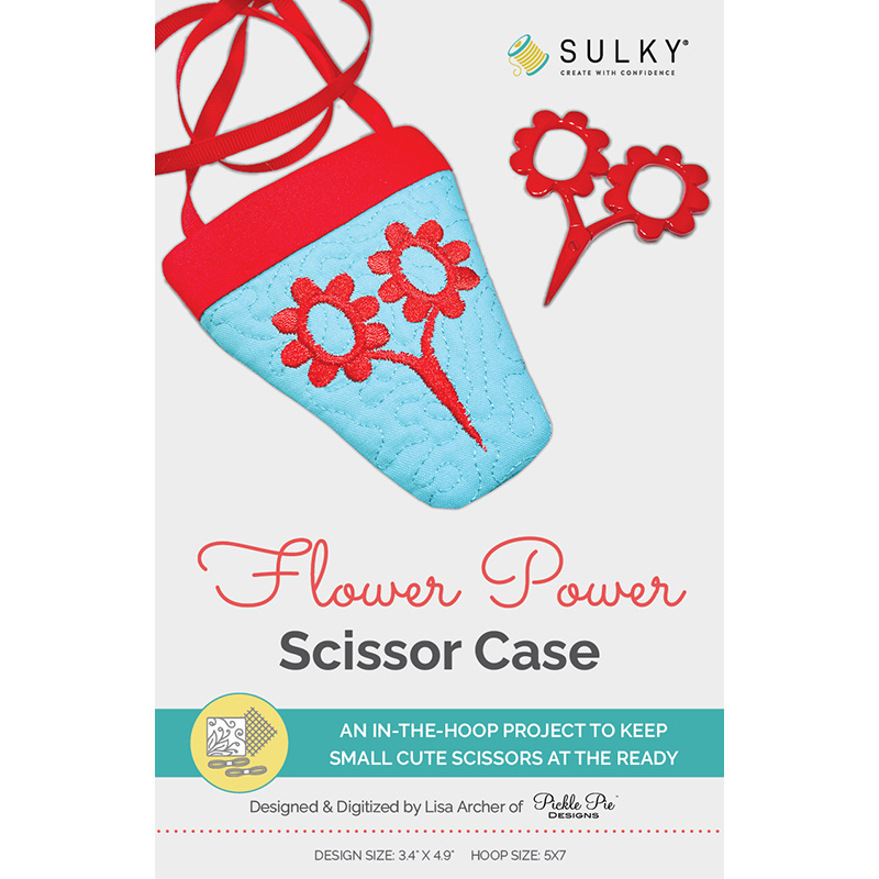 Flower Power ITH Scissor Case Machine Embroidery Design Questions & Answers