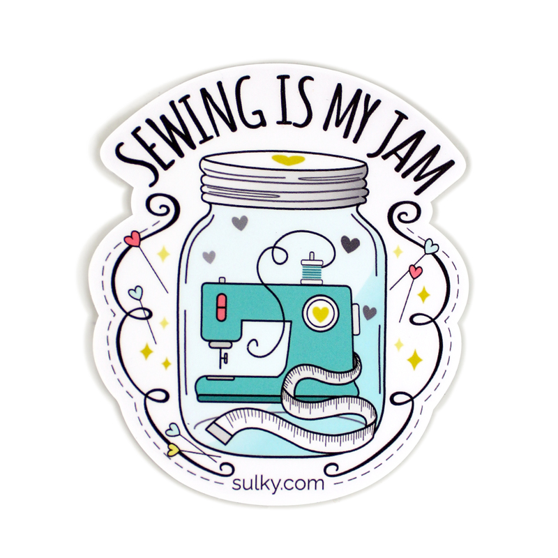 "Sewing is my Jam" Sticker Questions & Answers