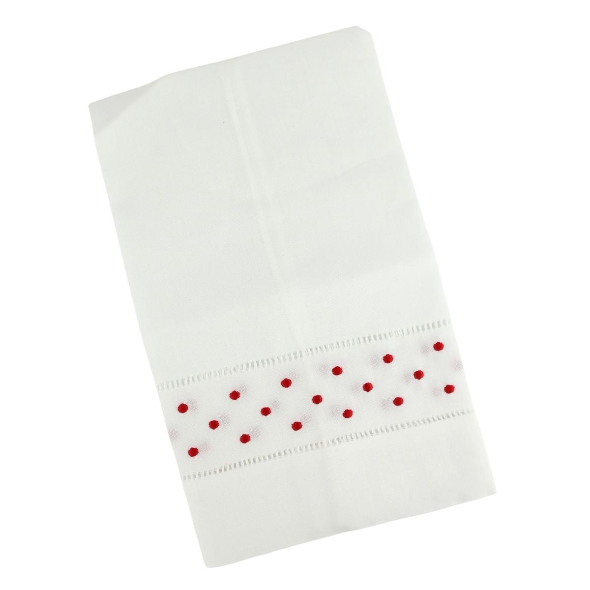 Red Dots Hemstitched Guest Towel Blank Questions & Answers