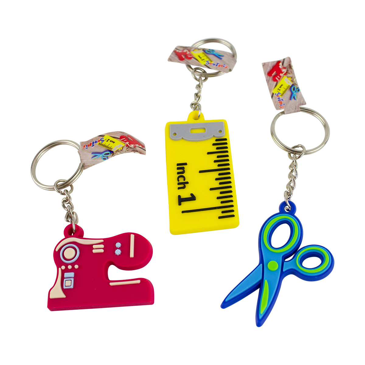 Sewing Key Rings - Sewing Machine, Ruler, Scissors Questions & Answers