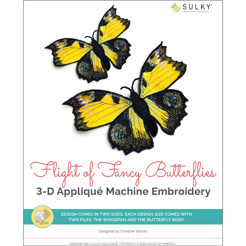 Flight of Fancy Butterflies 3-D Appliqué Machine Embroidery Designs Questions & Answers